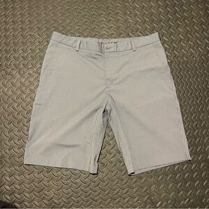 Nike Men's Striped Flat Front Shorts - Gray